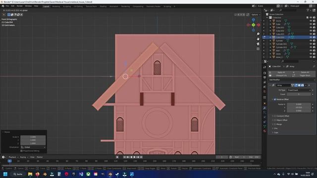 Blender 3.0 Modeling Medieval House Part 3 смотреть онлайн
