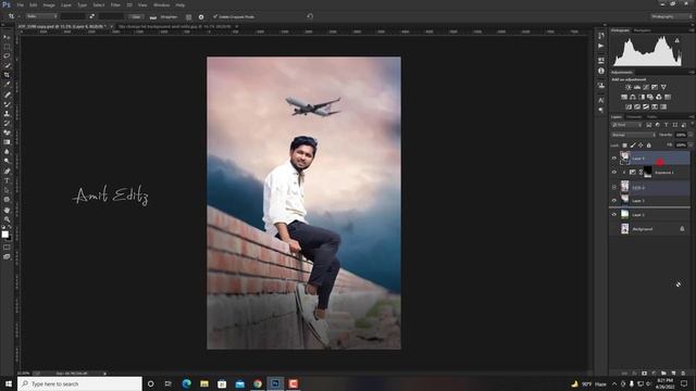 Photoshop background change tutorial 2022 - Manipulation in photoshop cc - Amit editz смотреть онлайн