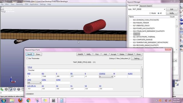 LS Dyna Tutorial: Three Point Bending and Sandwich Structure смотреть онлайн