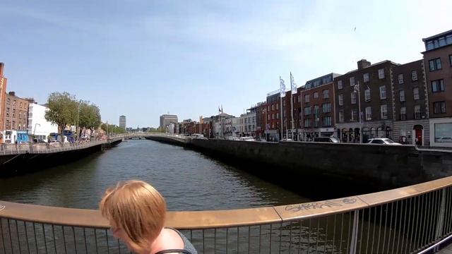 Walking Around Dublin River Liffey 1. Dublin Ireland. Дублин, Ирландия. ORANGE Ua
