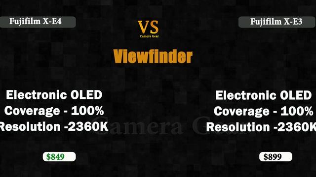 Fujifilm X-E4 vs Fujifilm X-E3 смотреть онлайн