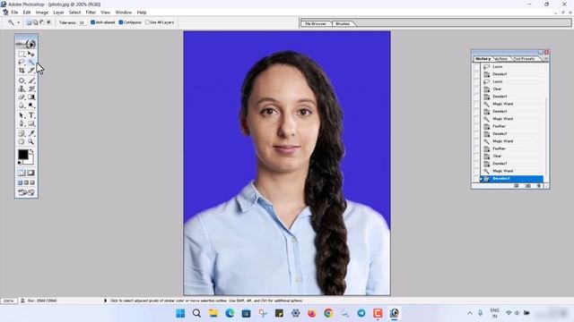 How to make passport size photo in photoshop 7.0 | photoshop me passport size photo kaise banaye смотреть онлайн