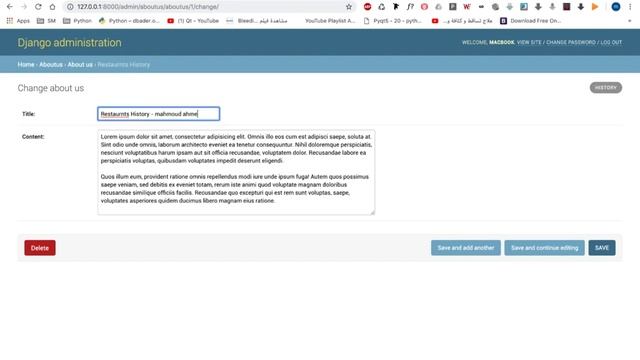 Adding About Us Templates | Build A Restaurant Site With Python and Django смотреть онлайн