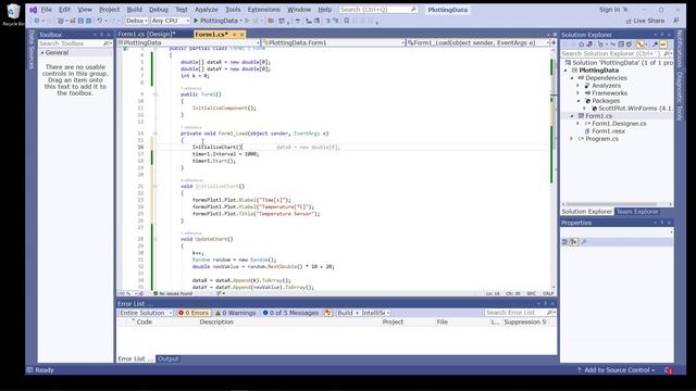 Plotting Data in Windows Forms using ScottPlot (Free and Open-source Plotting Library for .NET) смотреть онлайн