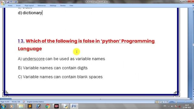 O Level python online Test | python mcqs questions and answers | Top 30 python Programming MCQs смотреть онлайн