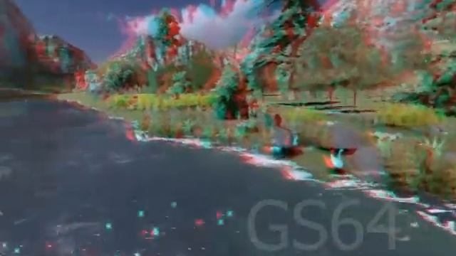 3D Landscape and garden design , anaglyph stereo смотреть онлайн