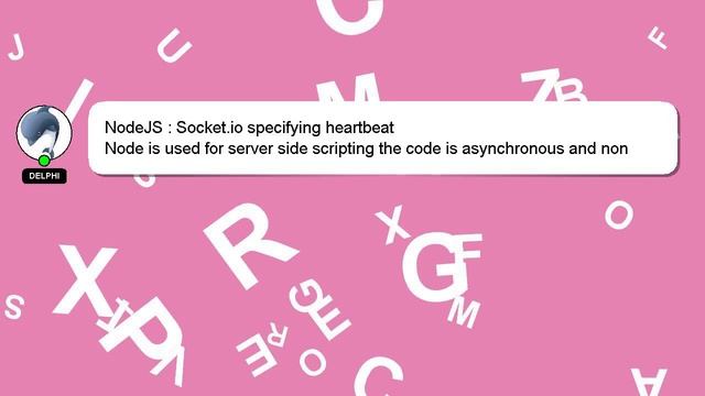 NodeJS : Socket.io specifying heartbeat смотреть онлайн