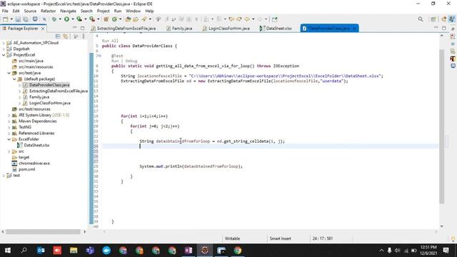 Lecture 5 Java Series Become Pro in reading excel data using DataProvider смотреть онлайн