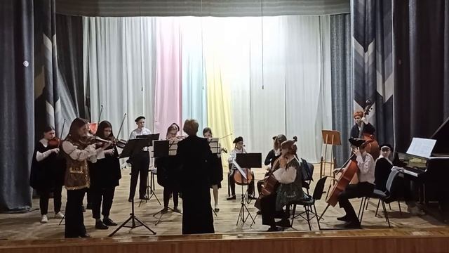 Образцовый ансамбль старинной музыки "Виола". А.В. "Маленькая симфония" 2 ч. И.Ш. "Полька-пиццикато смотреть онлайн