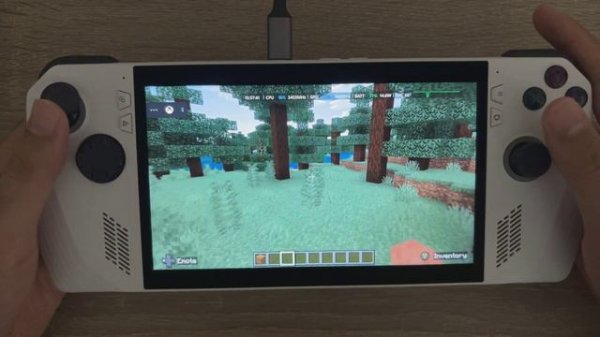 Xbox Remote Play Series S to ROG Ally Minecraft 1080p 10W