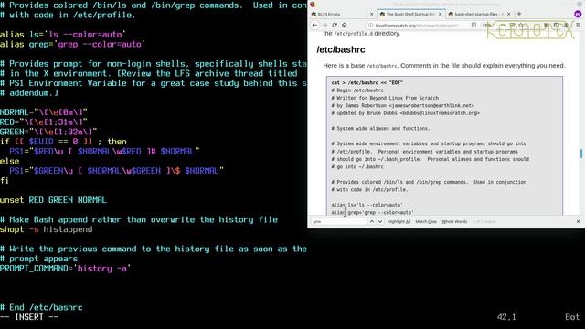 How to build and install BLFS 9.1 - Part 10: "Post-LFS Configuration" - Bash Shell Startup Files смотреть онлайн