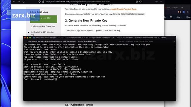How to generate csr and install ssl certificate aws ec2 [ Easiest way ] смотреть онлайн