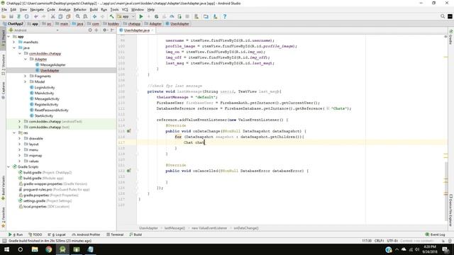 Chat App with Firebase Part 17 - Display Last Message from Chat - Android Studio Tutorial смотреть онлайн