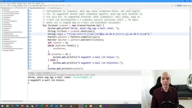 Reguláris kifejezések szó határ kezelése - Java programozás kezdőknek Andrissal - 65. rész смотреть онлайн