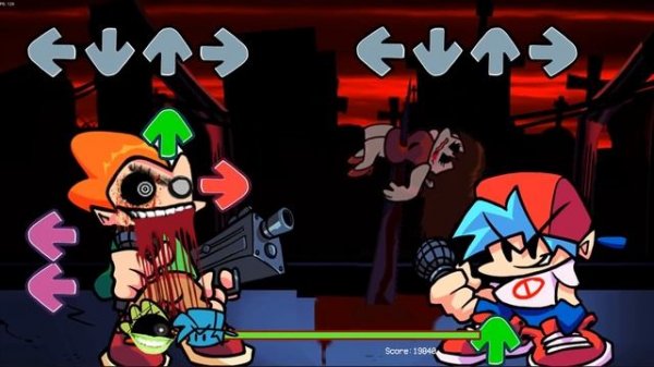 Horror Night Funkin - VS Pico FULL WEEK. FNF mod showcase.