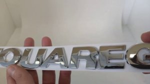 Шильдик на багажник Touareg