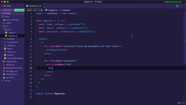 React clone booking Hotel-16 Register page смотреть онлайн