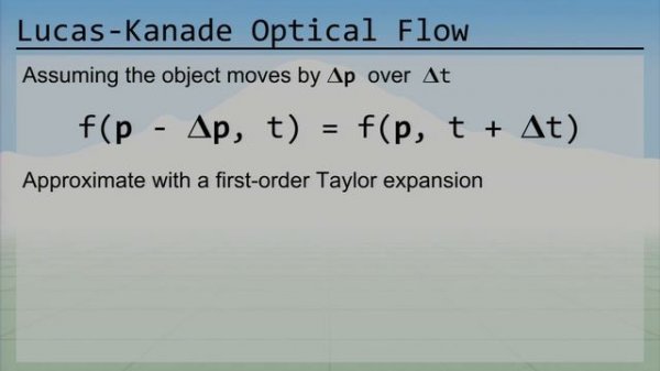 The Ancient Secrets of Computer Vision - 08 - Optical Flow