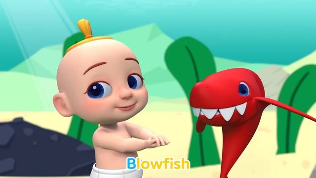 Sea Animal Song | Learn Animals Name | Color Song | more Nursery rhymes | Baby yoyo смотреть онлайн