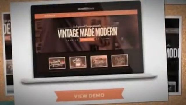 Modern Vintage | Premium One Page WordPress Theme + Download смотреть онлайн