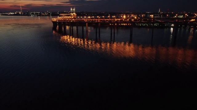 Ночь. Санкт-Петербург. Финский залив. смотреть онлайн