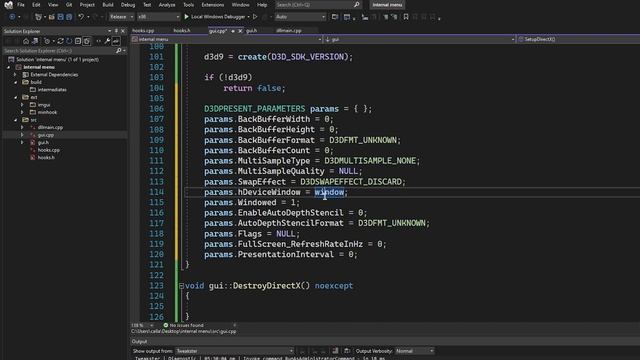 IMGUI INTERNAL DIRECTX 9 HOOK (1/2) смотреть онлайн