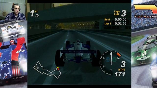 Прохождение Total Immersion Racing. (PS2) Часть 23. ФИНАЛ на Rockingham Champ Car. смотреть онлайн