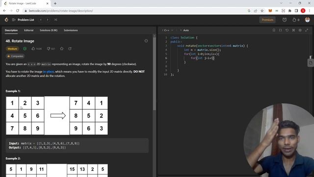 48. Rotate Image || Leetcode || Medium Level || Solution Explain смотреть онлайн