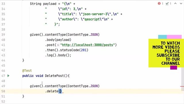 RestAssured Tutorial - Validate Delete Request using Rest Assured смотреть онлайн