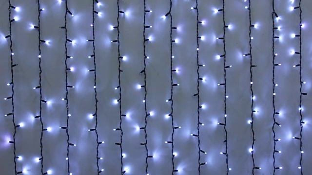 Гирлянда для улицы ЗАНАВЕС "Мерцание" ш2* в6,0 м 960 ламп LED, чёрный провод,1 реж.,IP-65, Белый смотреть онлайн