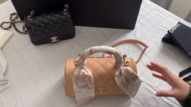 CHANEL 21P ROSE CLAIR COCO HANDLE UNBOXING 🦄 смотреть онлайн