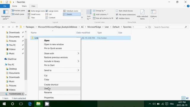 Windows 10 Location Of Microsoft Edge Favorites Folder