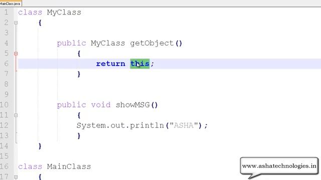 Java Tutorial for Beginners - What is the use of this keyword in Java Part 6 смотреть онлайн