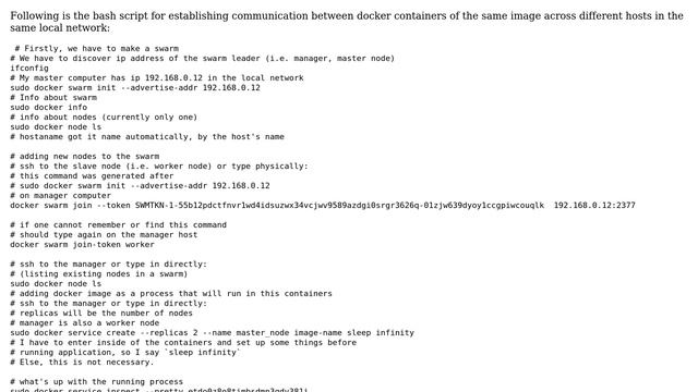 Communication between Docker containers on differents hosts in the same local network смотреть онлайн