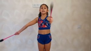 Мельница вперед с булавами