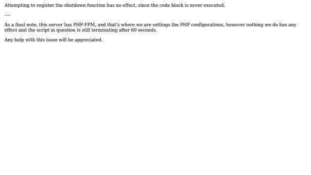 DevOps & SysAdmins: PHP is stopping a web-based script after 60 seconds (3 Solutions!!) смотреть онлайн