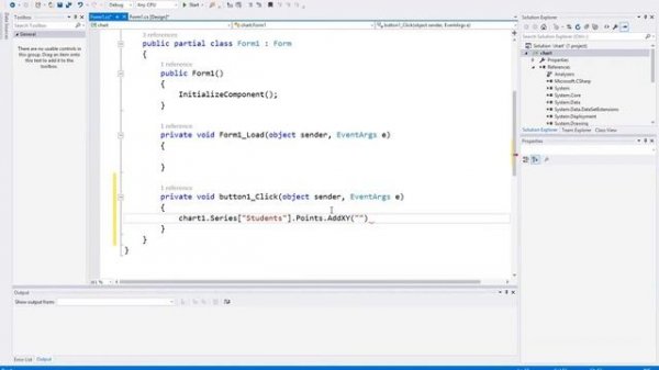 C# Charts \ Graphs Visual Studio