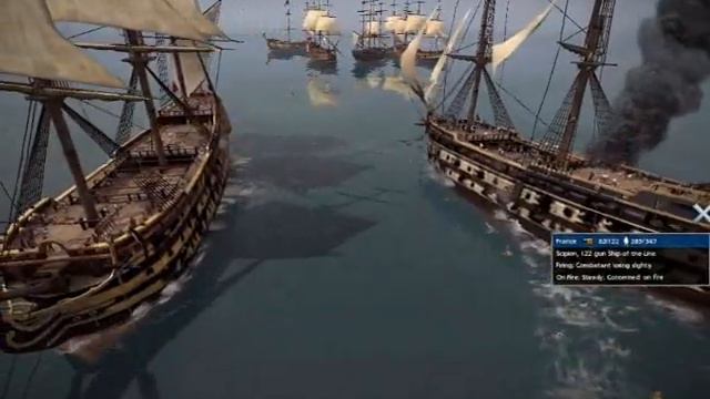 Napoleon Total War Sea Battle Great Britain vs France Part 2 смотреть онлайн