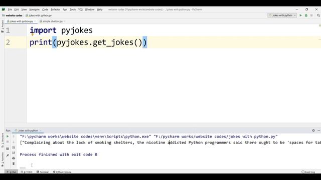 Getting Random Jokes Using Python смотреть онлайн