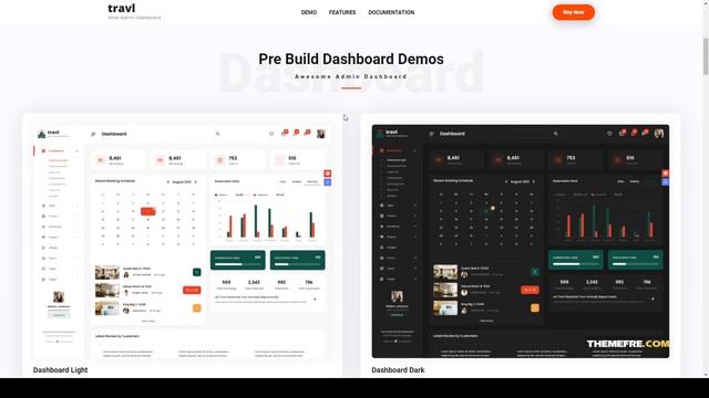 Travl Hotel Admin Dashboard Template bootstrap 5 trip analytics смотреть онлайн