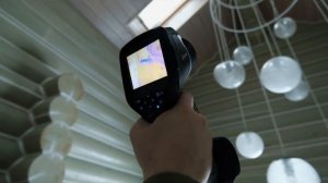 Дом из оцилиндрованного бревна- правильное утепление/ Проверяем дом аэродверью и тепловизором