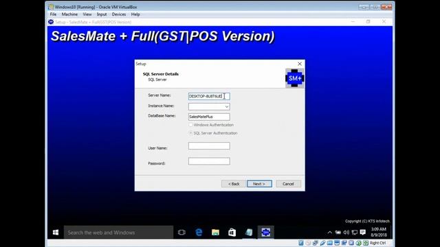 Install Salesmate Plus with SQL Server Database | GST Billing Software смотреть онлайн