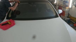 Снятие защитной плёнки Clear Plex с лобового стекла