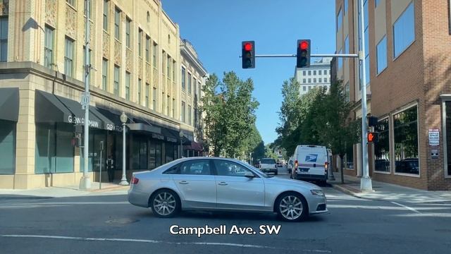 Roanoke - Virginia - 4K Downtown Drive смотреть онлайн