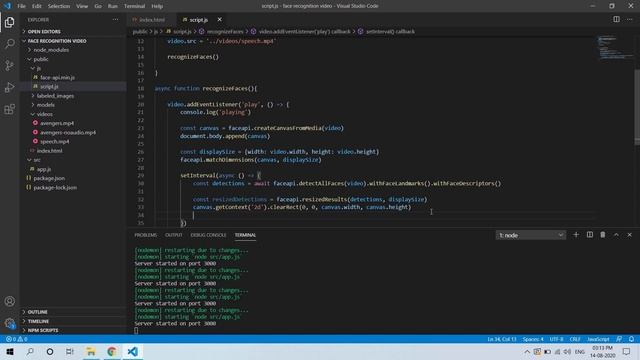 Face Recognition from WebCam and Video Sources using JavaScript смотреть онлайн