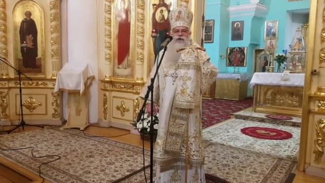 Слово митрополита Константина на Рождественской вечерне в Кафедральном соборе смотреть онлайн