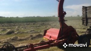 Сбор  сена на тракторе ЮМЗ 6АКЛ с Рось-2 и прицеп 2птс-4