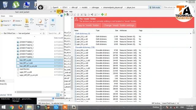 GTA 5 : HOW TO INSTALL TREVOR HAIR MOD??? смотреть онлайн