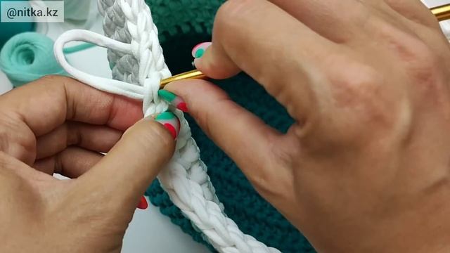 Crochet Torba Handbag Of T-shirt Yarn