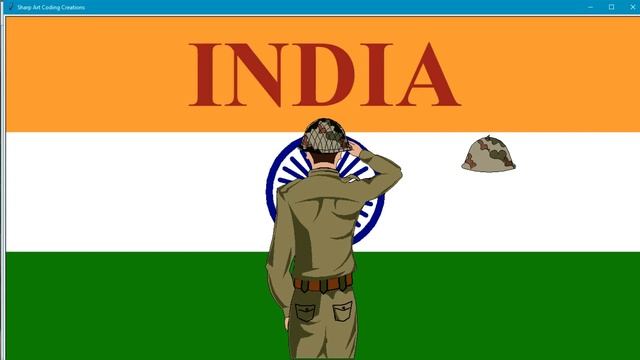 Army Man Salute To National Flag Drawing in Python || Part 1 смотреть онлайн